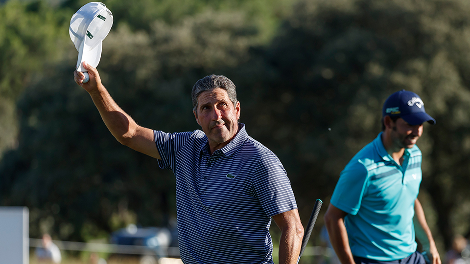 Un emocionado Olazábal se despide del Open de España