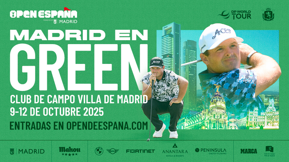 Patrick Reed, otra gran estrella que se suma a la destacada nómina de golfistas del Open de España presented by Madrid